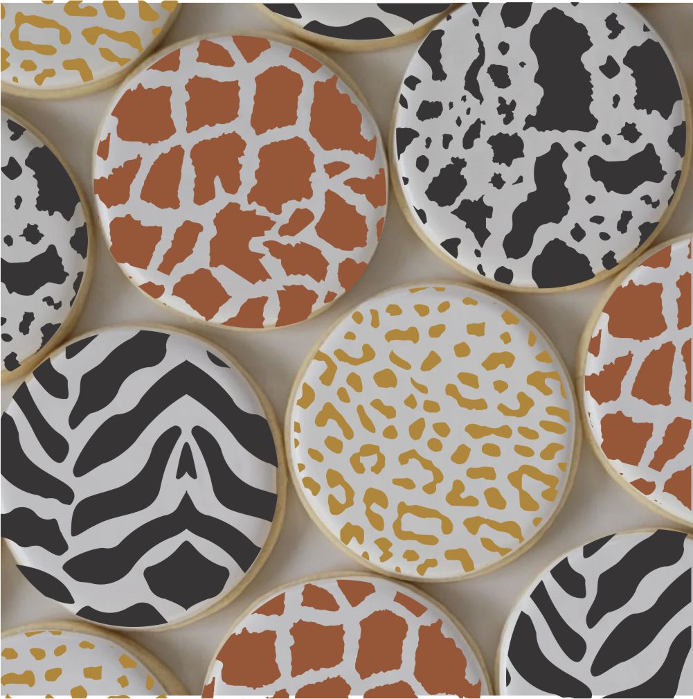Animal Print Cookie Stencils