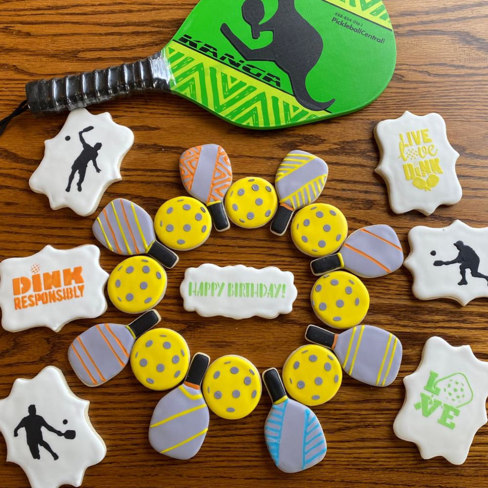 Men's Pickleball Cookie Stencil Bundle