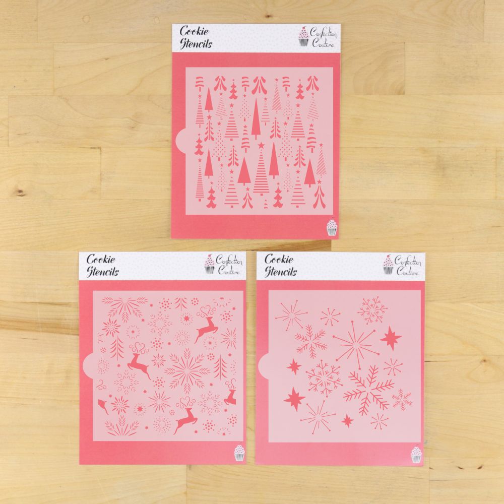 Christmas Backgrounds Cookie Stencil Value Bundle