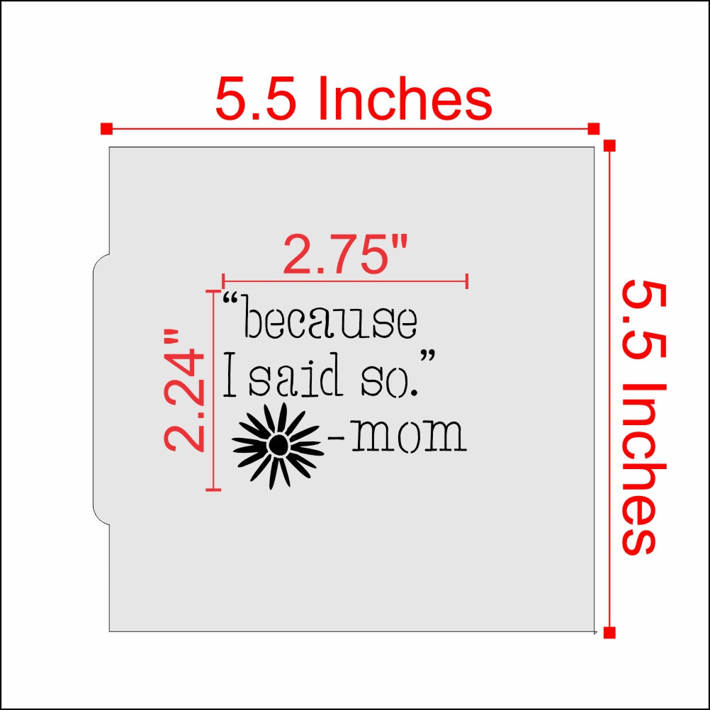 Mom Sayings Cookie Stencil Bundle
