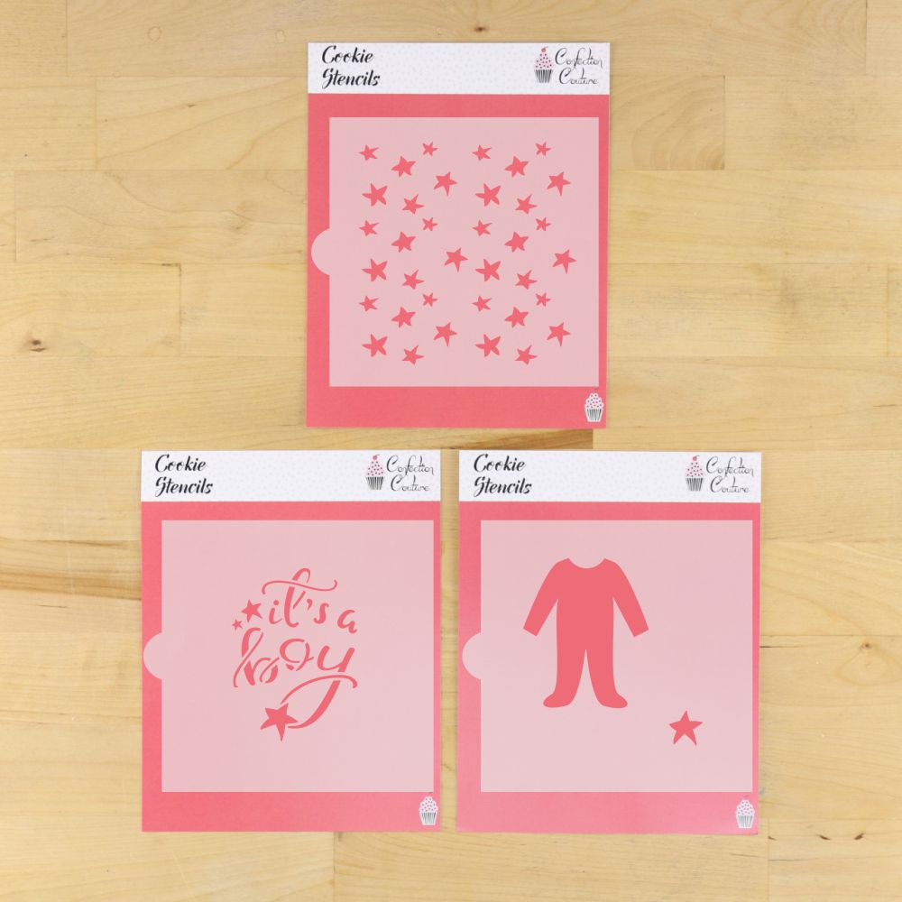 It's A Boy Cookie Stencil Bundle