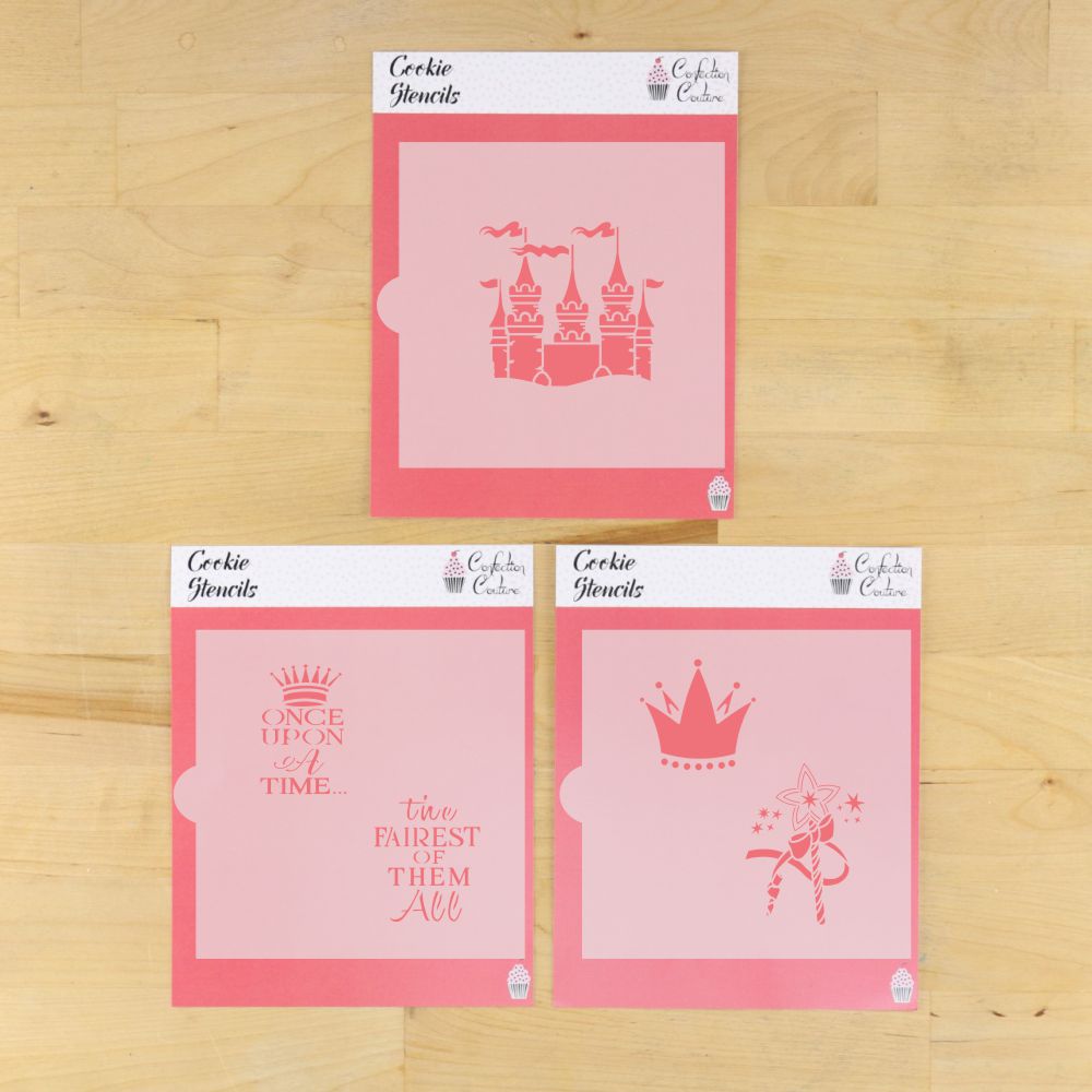 Princess Birthday Party Cookie Stencils