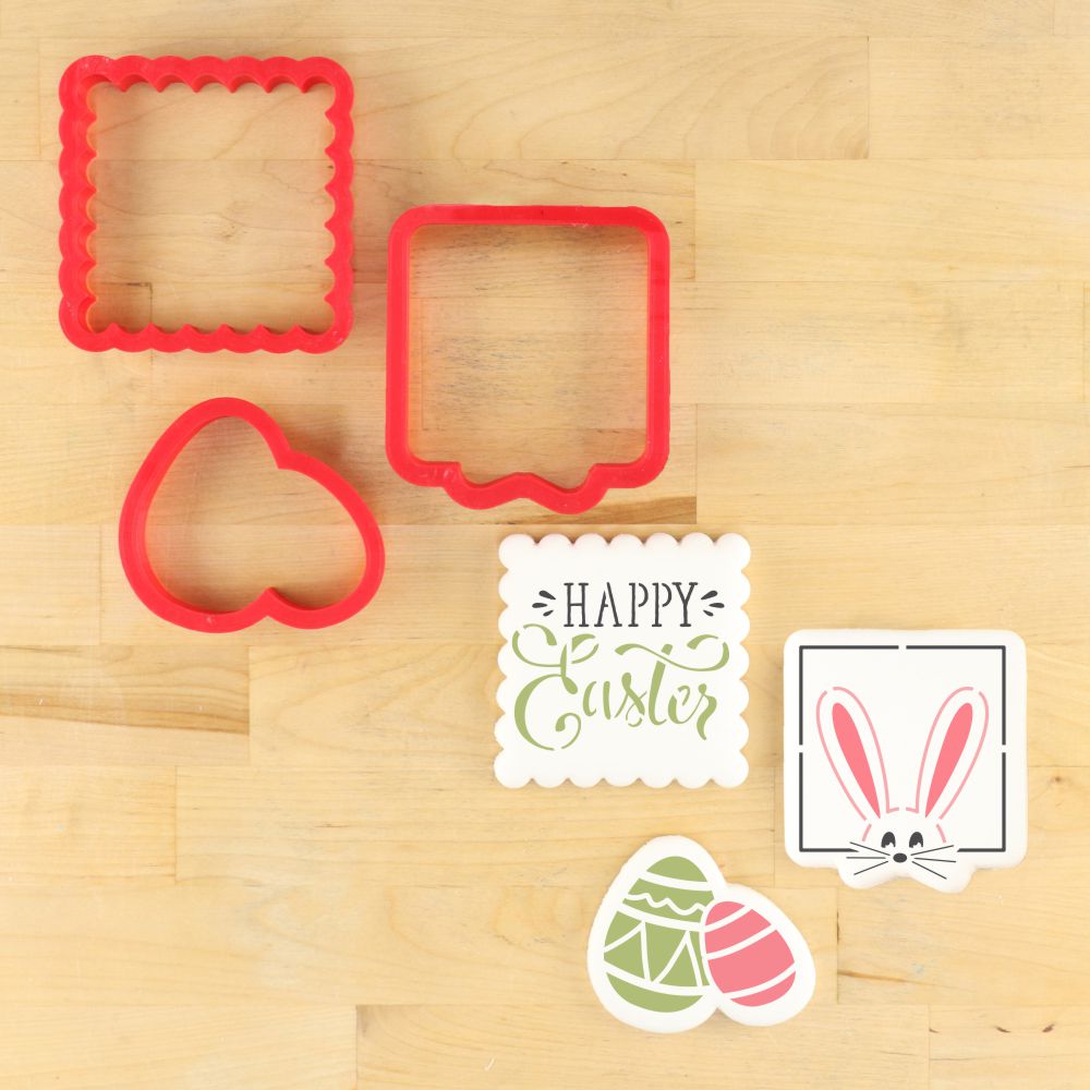 Happy Easter Cookie Stencil BundleV