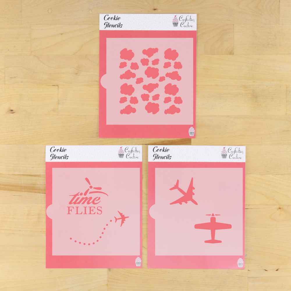 Planes Birthday Party Cookie Stencil Bundle