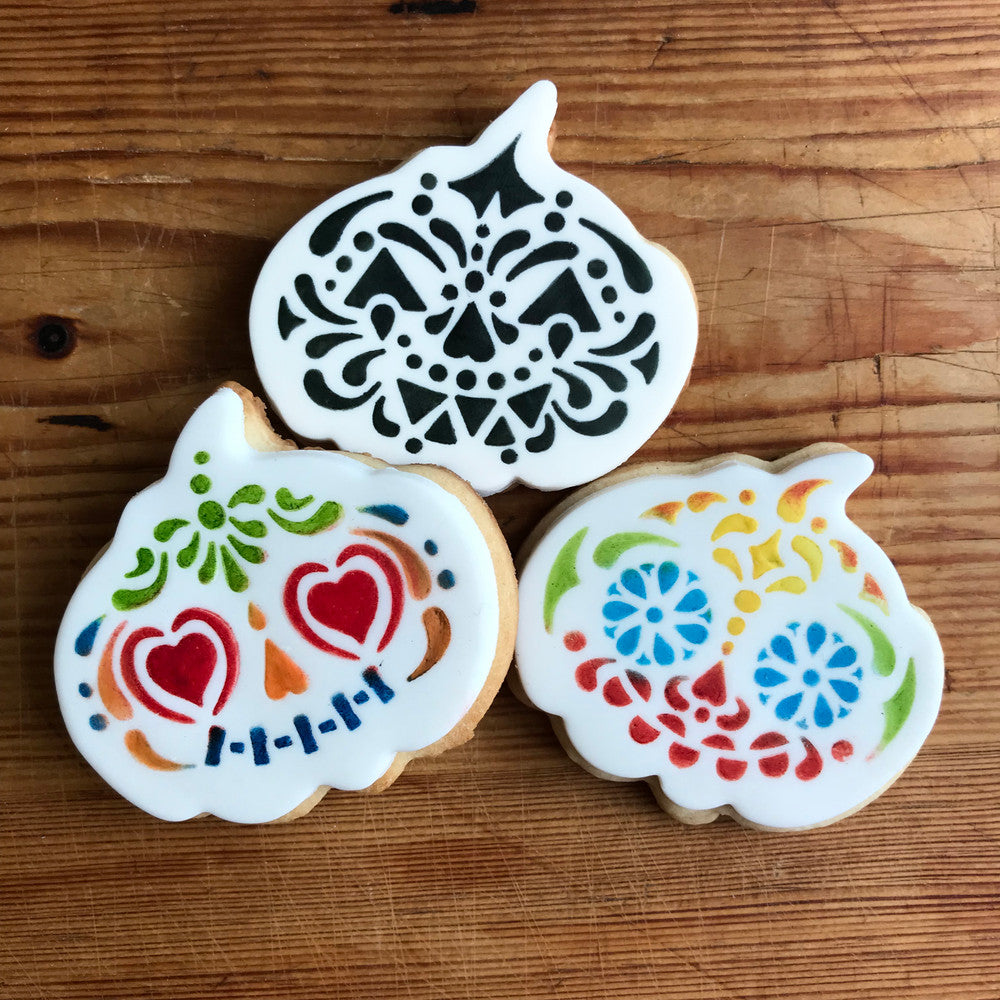 Day of the Dead Pumpkin Cookies