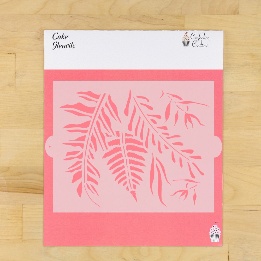 Vintage botanicals cake stencil for barrel and extra tall cakes