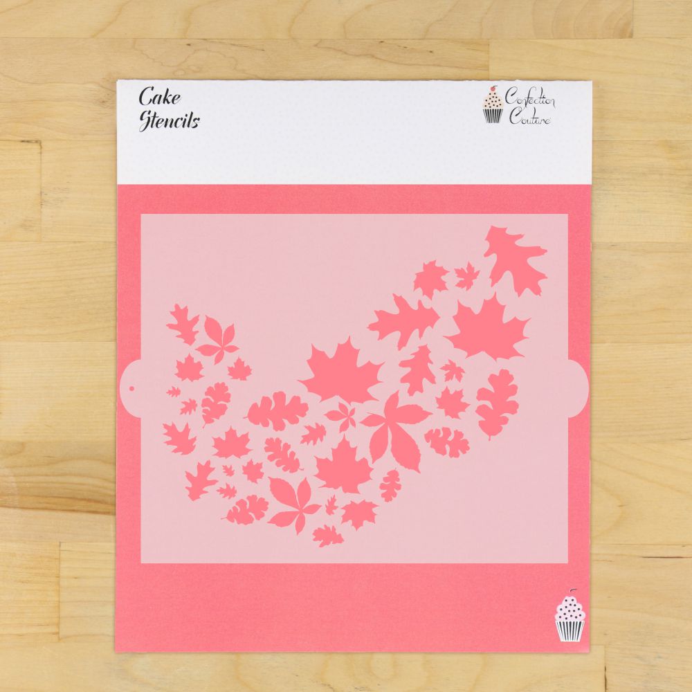 Autumn Wave Cake Side Stencil