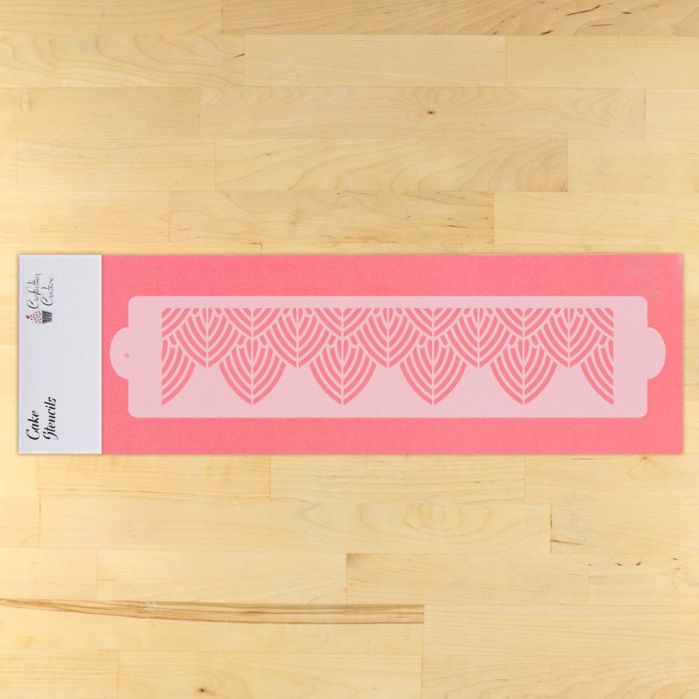 Edison Lace Cake Stencil for rectangular cakes