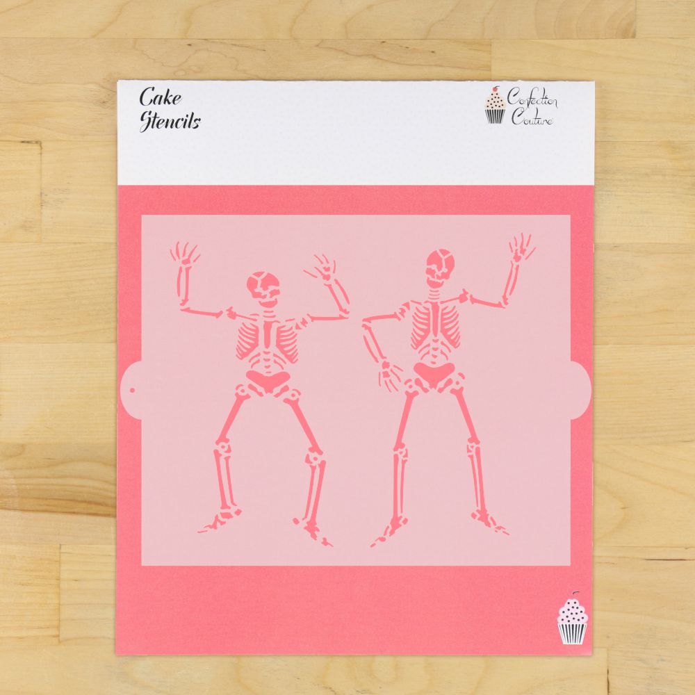 Skeleton Border Cake Side Stencil