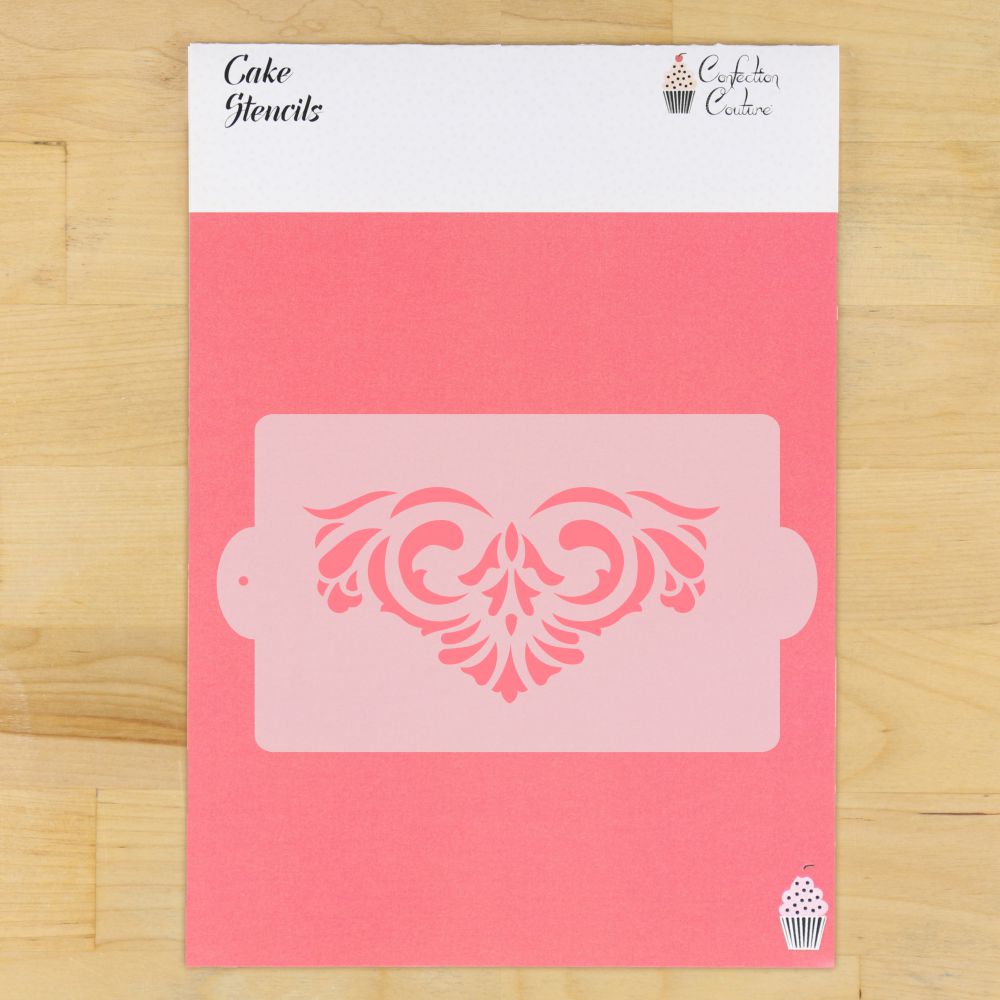 Victorian Border Cake Side Stencil