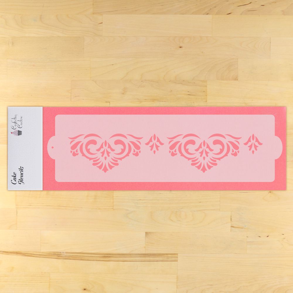 Victorian Border Cake Side Stencil