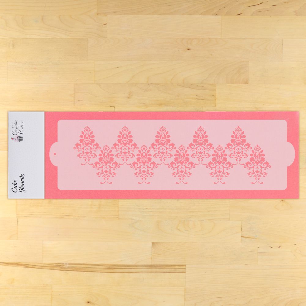 Damascus Cake Side Stencil