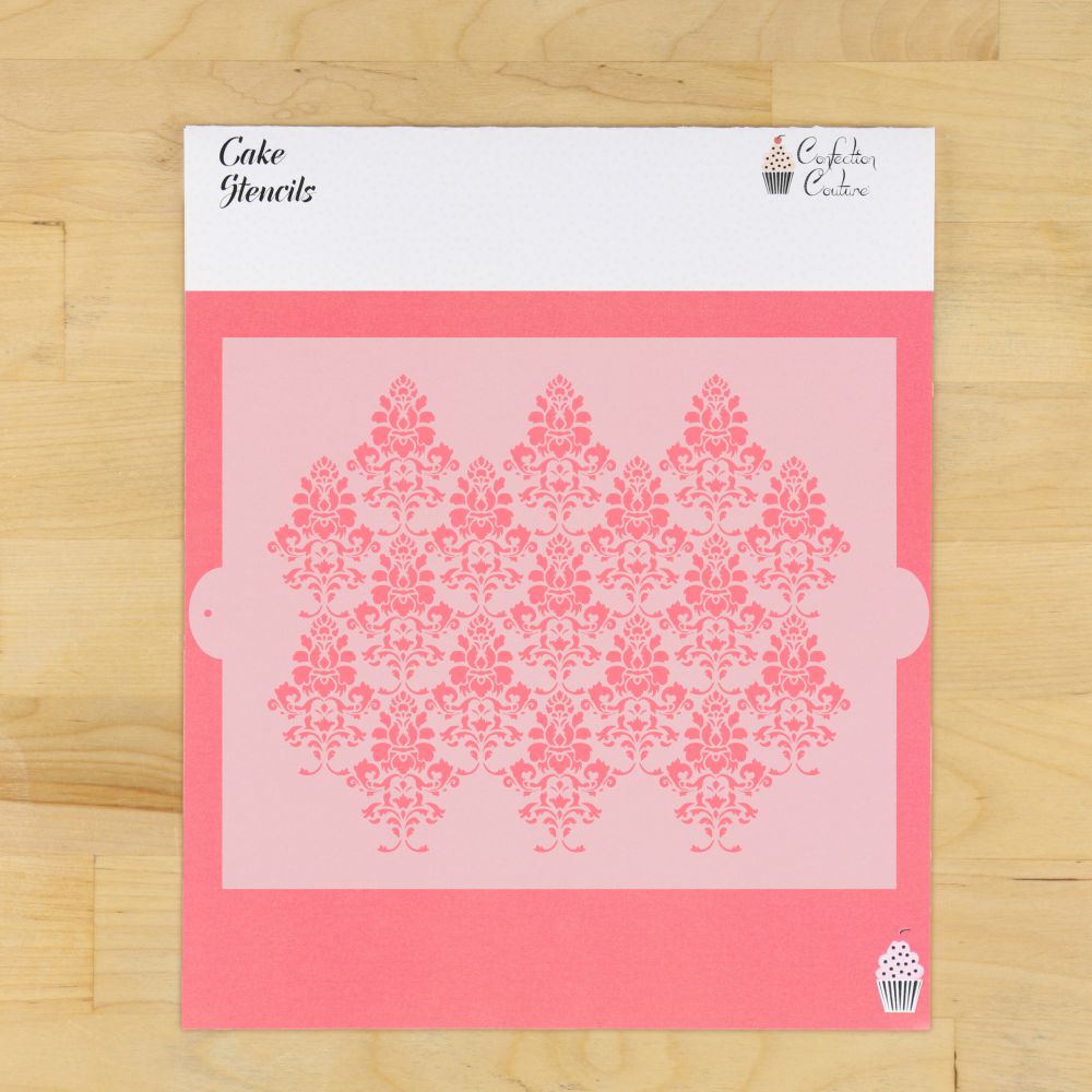 Damascus Cake Side Stencil