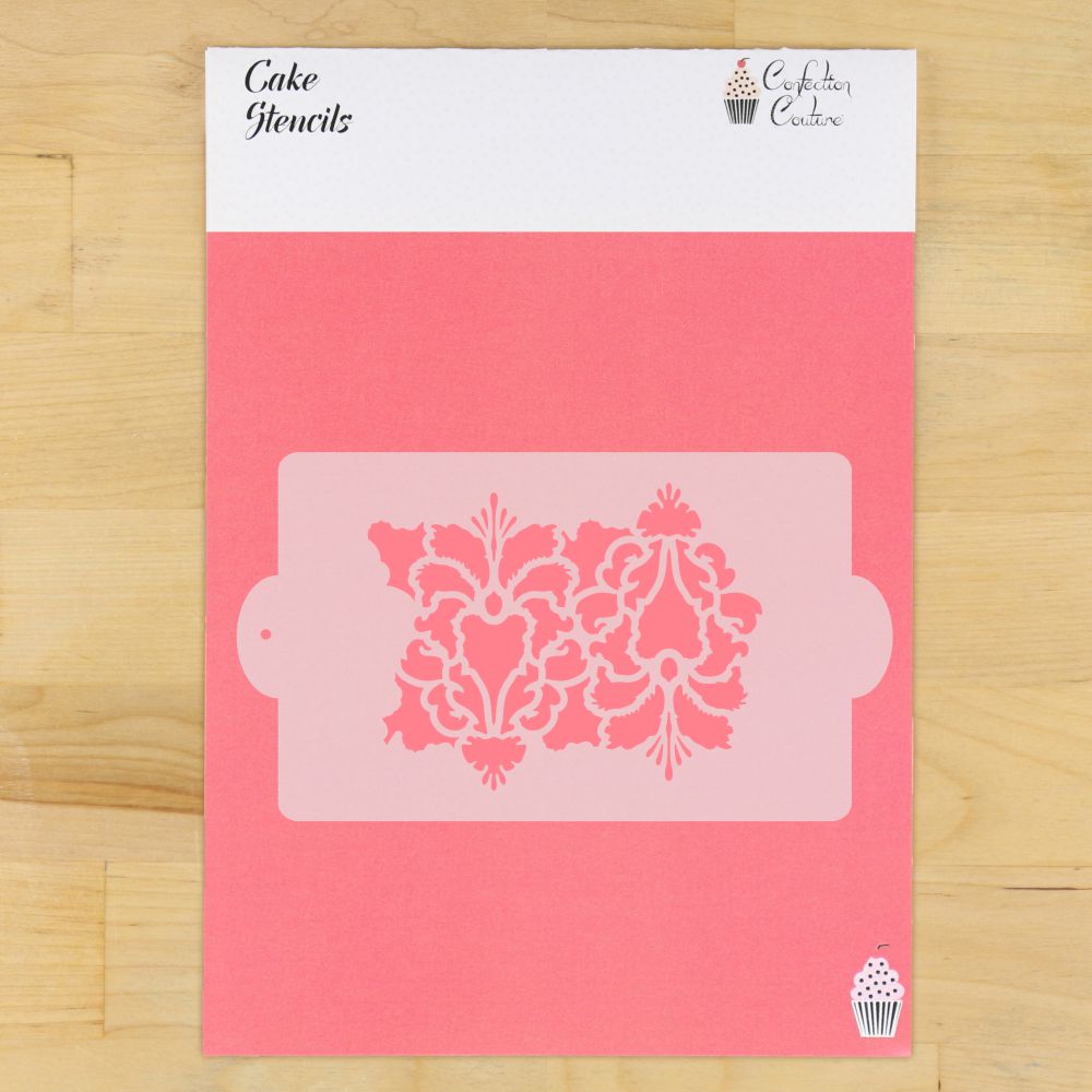 Hillsborough Damask Cake Side Stencil