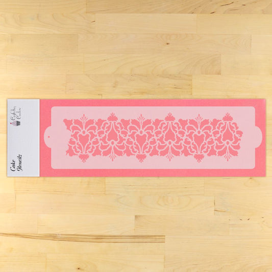 Hillsborough Damask Cake Side Stencil