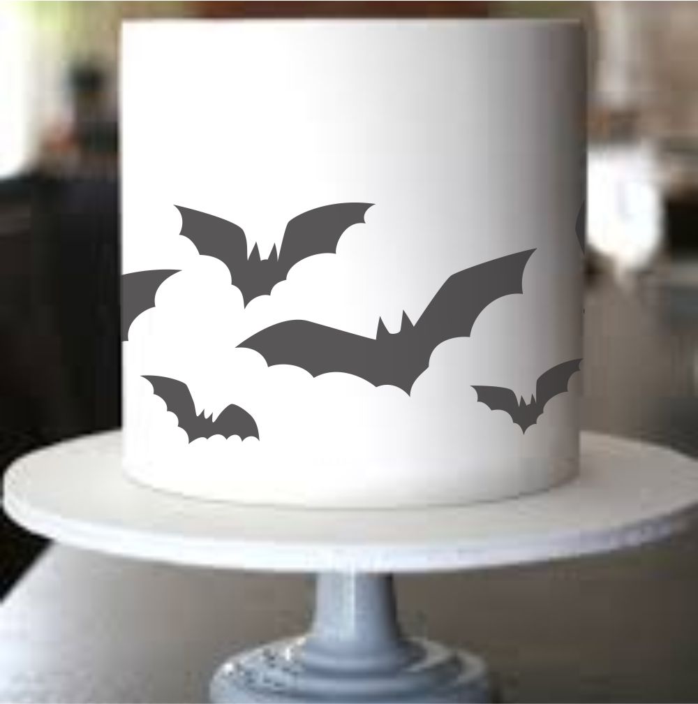 Bat Cave Cake Side Stencil
