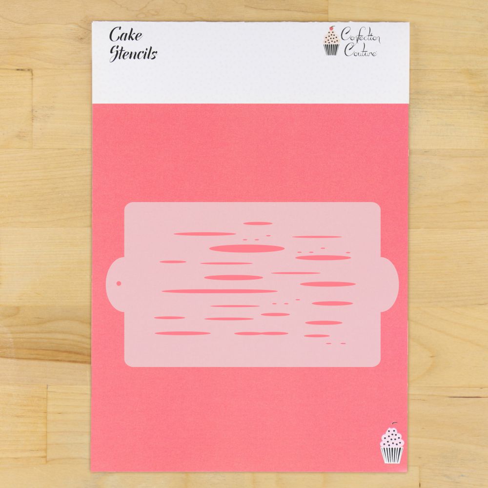 Birch Bark Cake Side Stencil