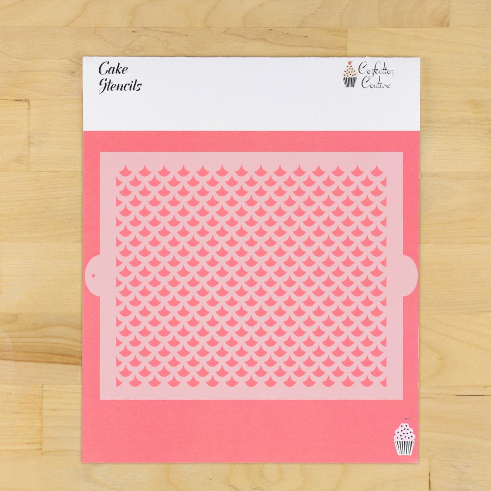 Dinosaur Scales Cake Side Stencil