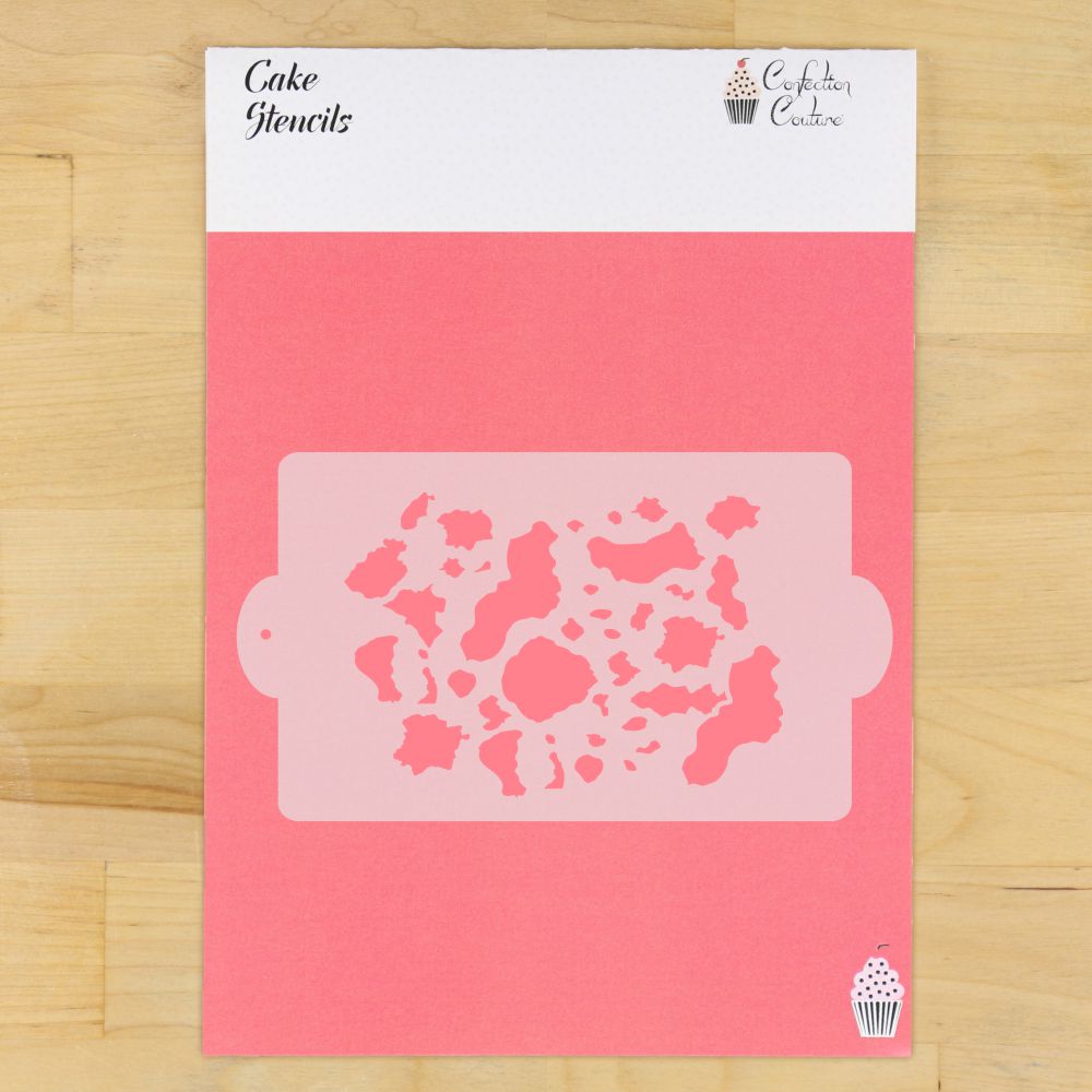 Cowhide Cake Side Stencil