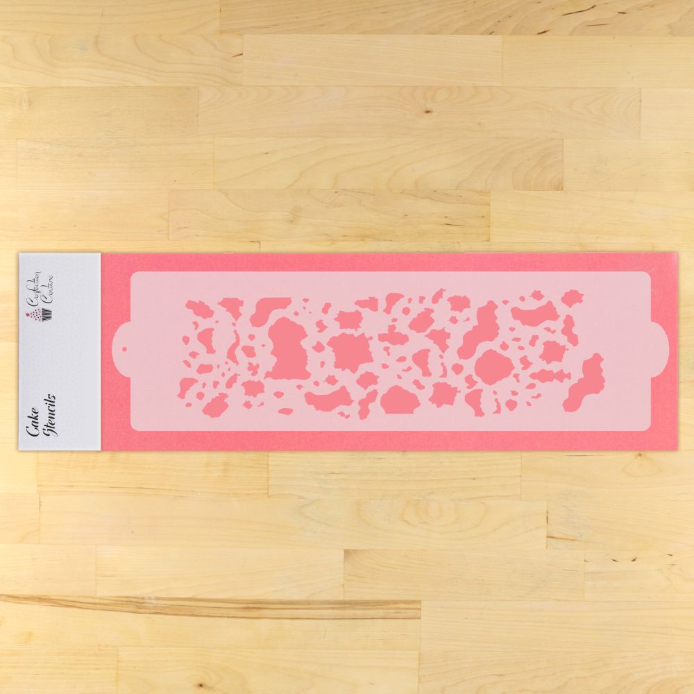 Cowhide Cake Side Stencil