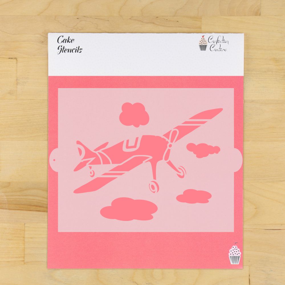 Biplanes Cake Side Stencil