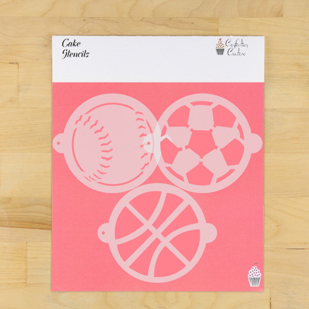 Sports Cake Top Stencils