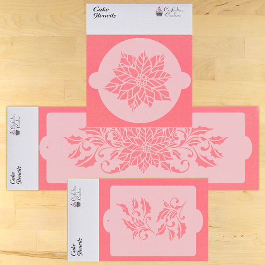 Holiday Poinsettia Cake Confection Collection