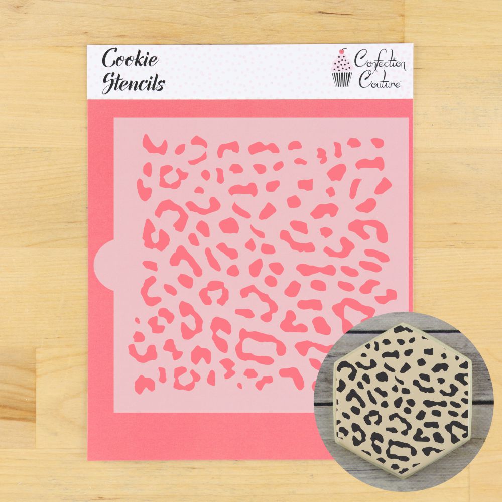 Leopard Print Background Stencil for Cookies – Confection Couture Stencils amazon-com-gorgecraft-12-large-leopard-skin-stencils-animal-print-decoration-template-geometric-reusable-plastic-square-stripe-cheetah-skin-stencil-for-painting-on-wood-wall-furniture-floor-sleeve-stencil-arts-crafts