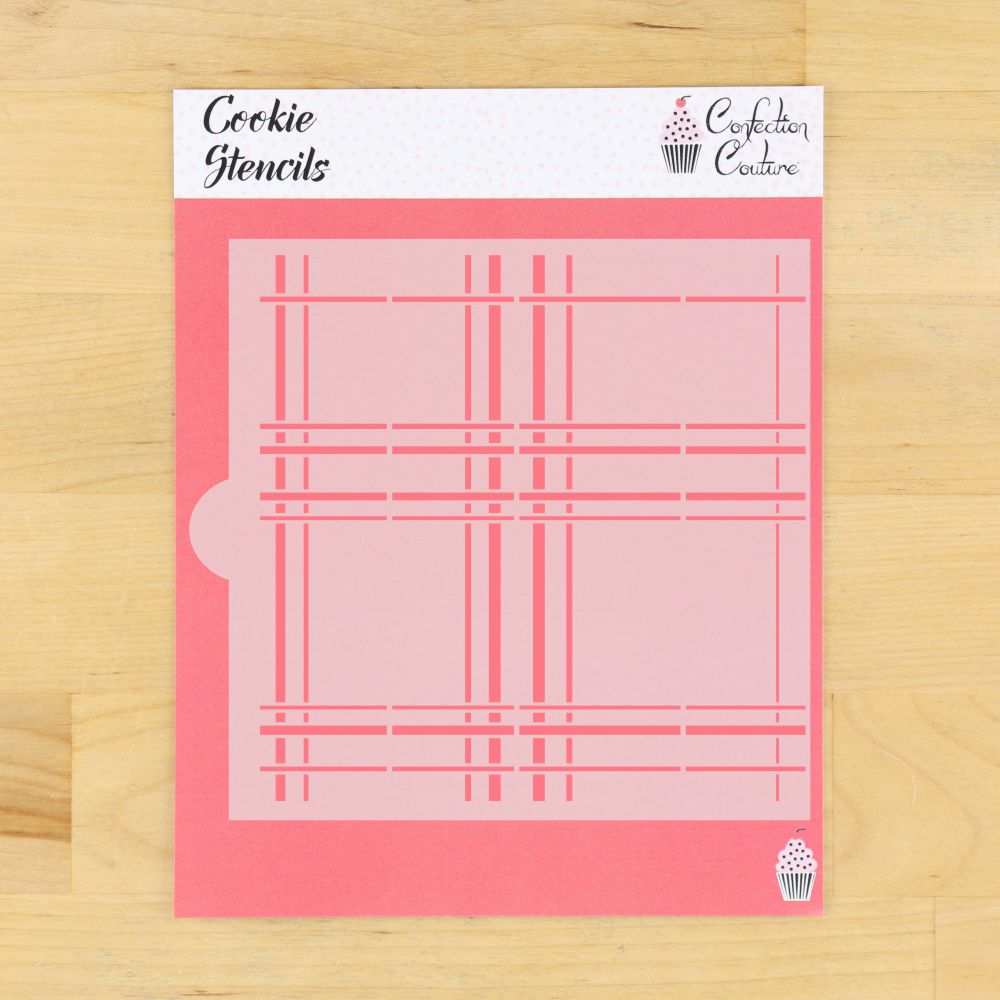 Plaid Cookie Stencil 1 overlay