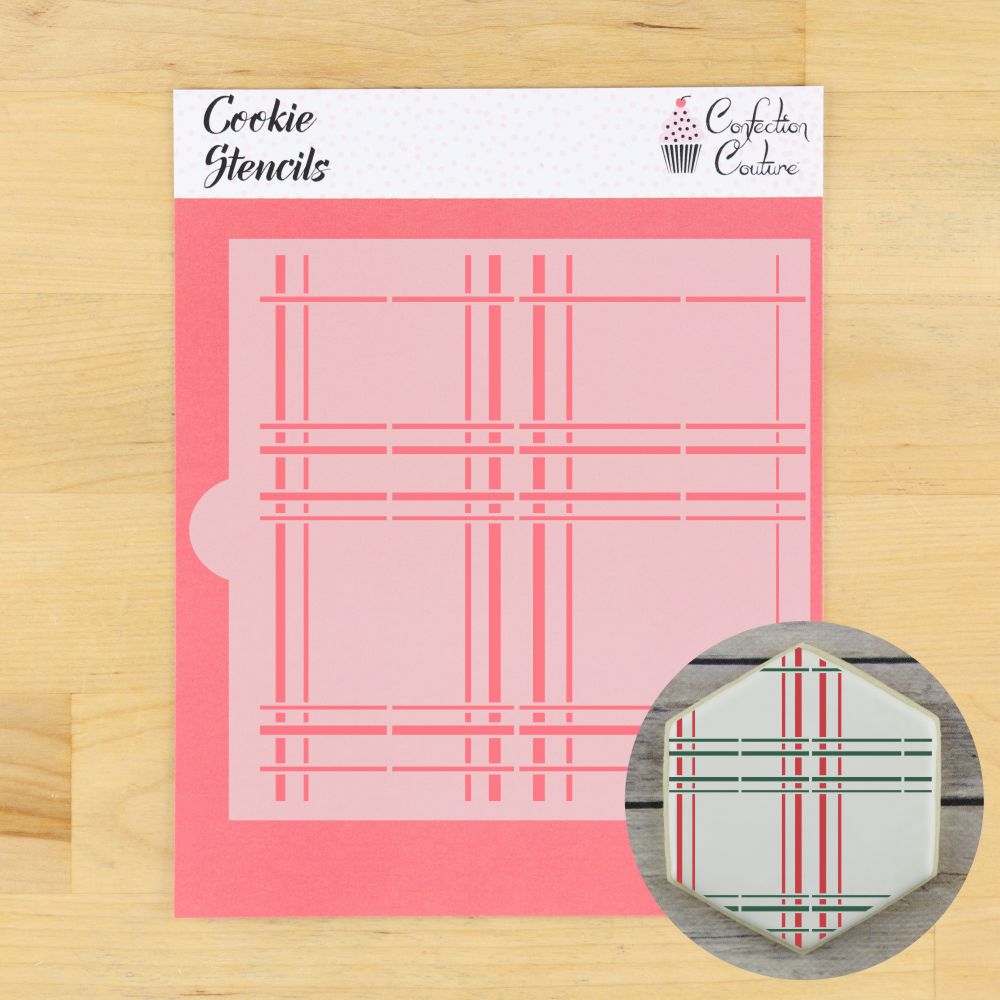 Plaid Cookie Stencil