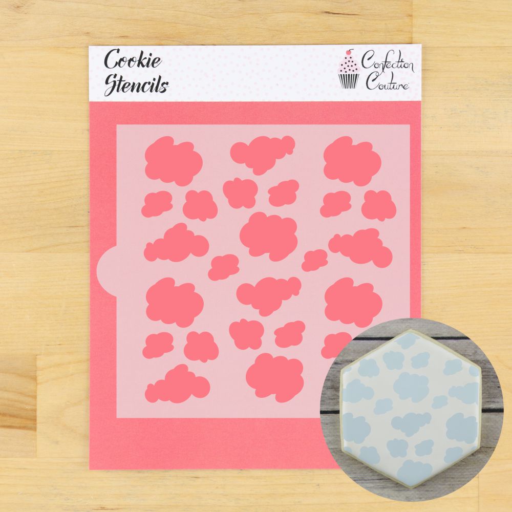 Clouds Cookie Stencil
