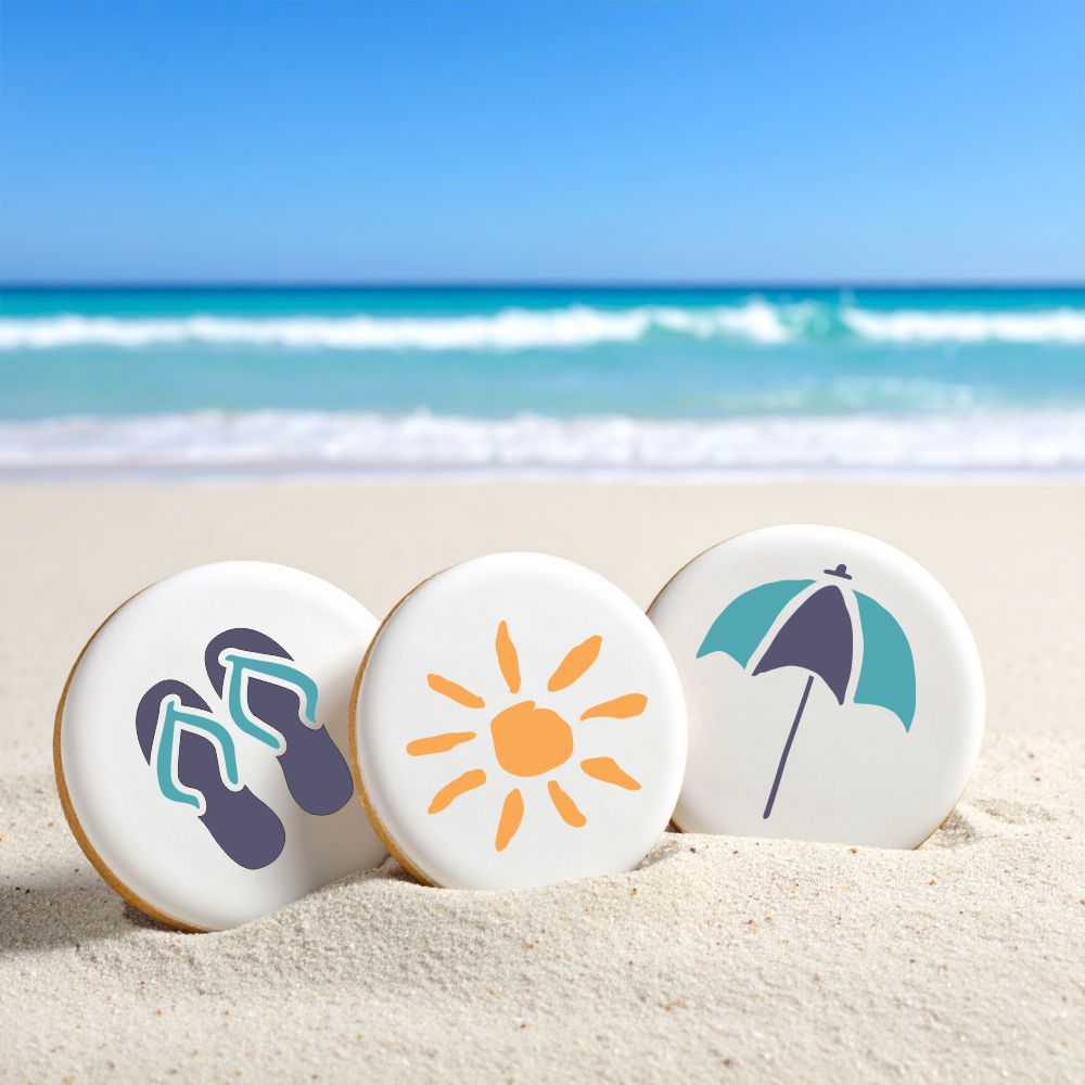 Beach Day Cookie Stencils