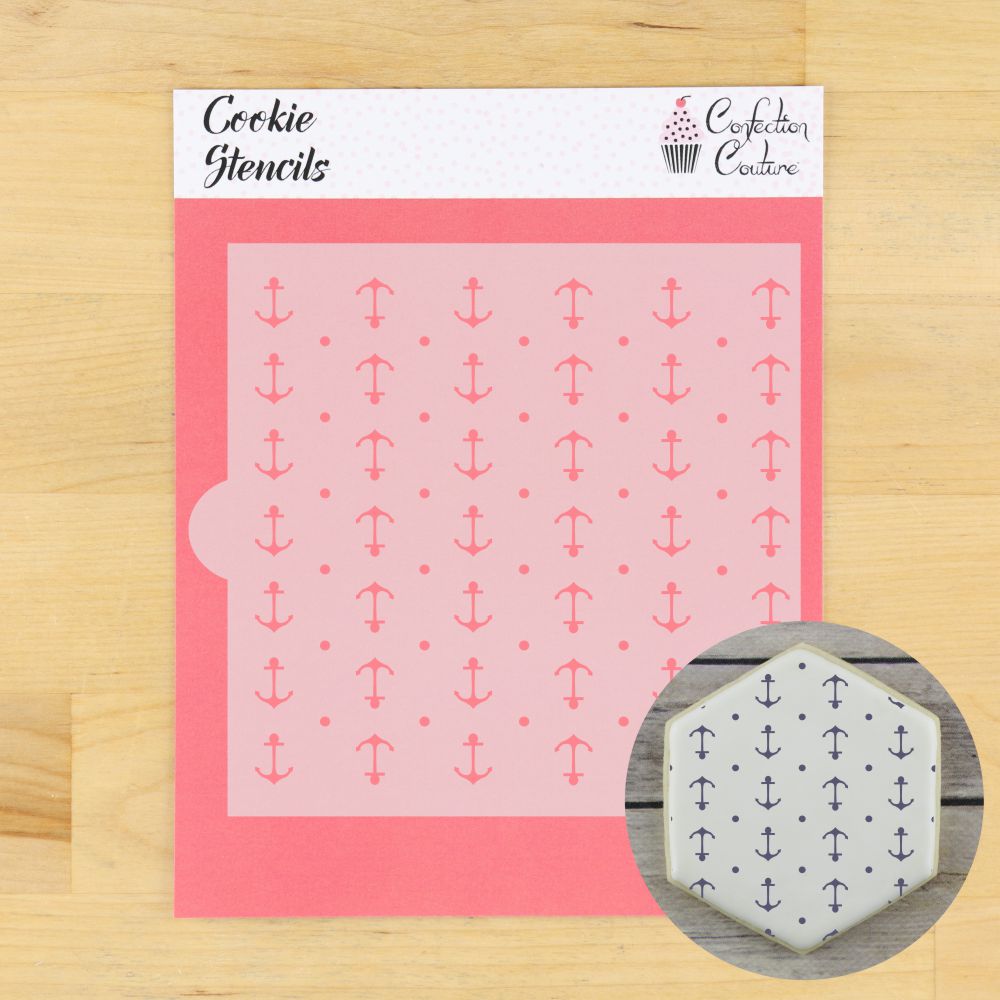 Anchors Cookie Stencil