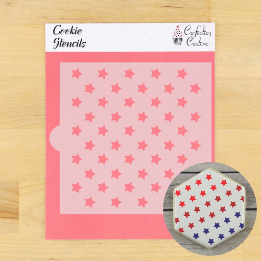 Patriotic Stars Cookie Stencil