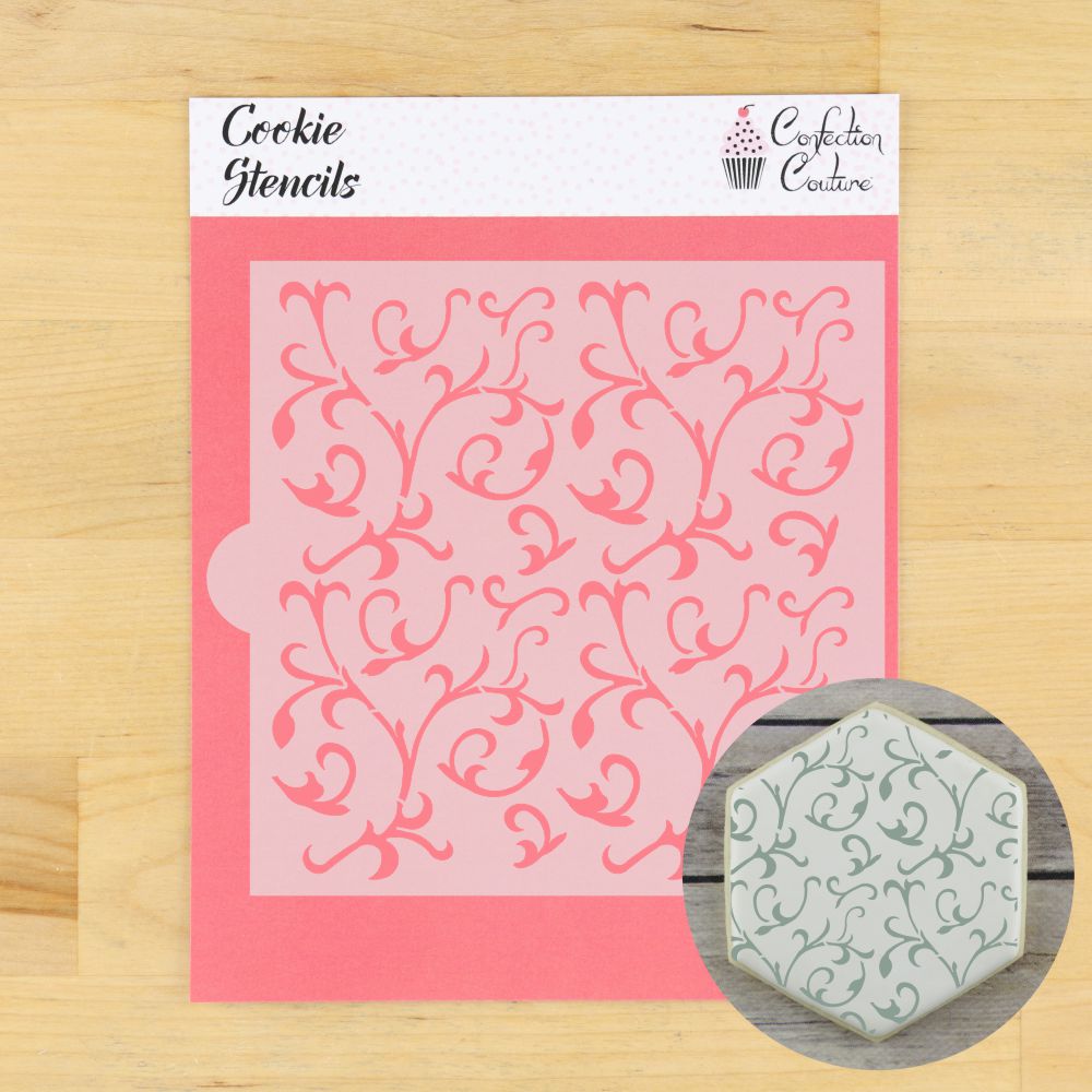 Scroll Cookie Stencil