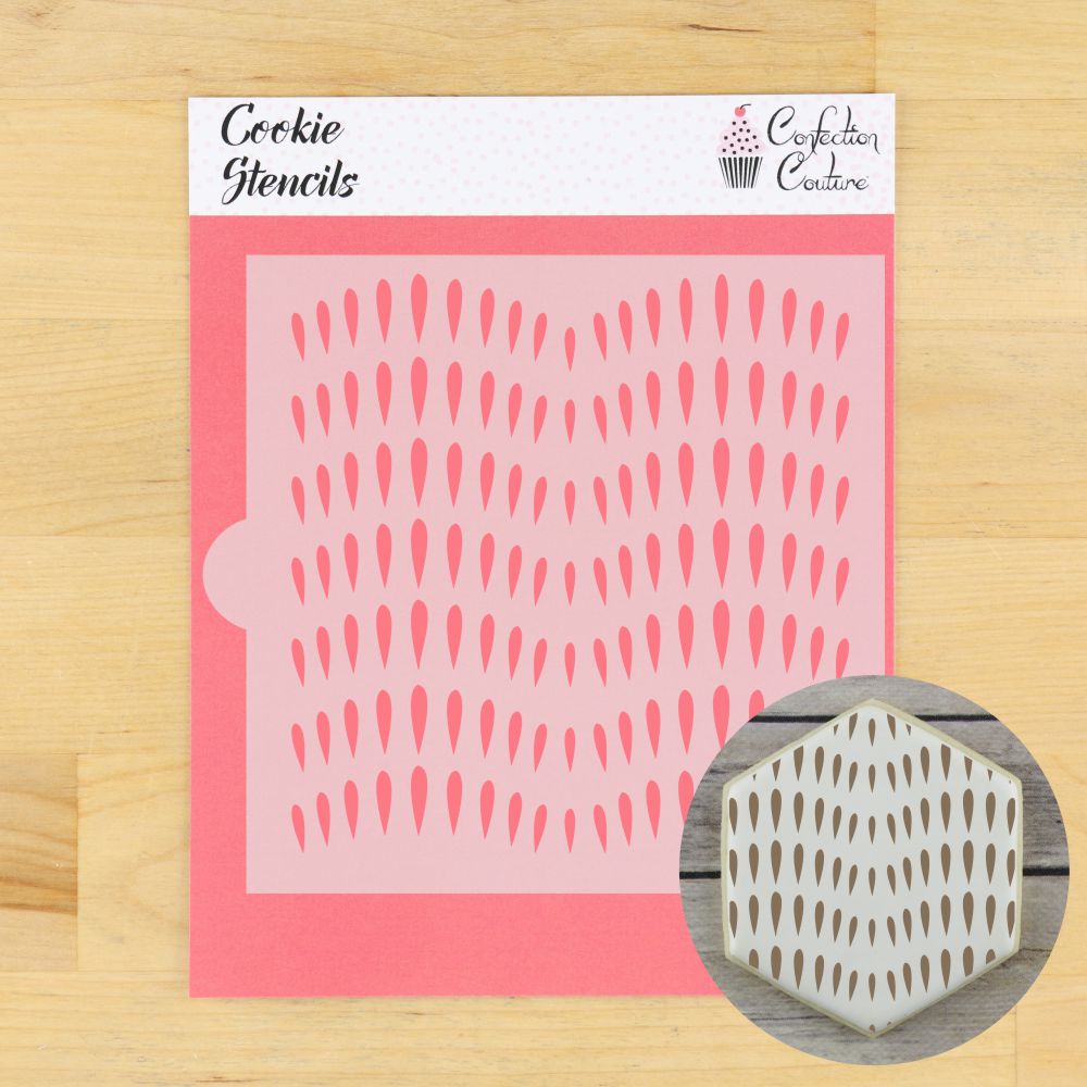 Thistle Seed Cookie Stencil