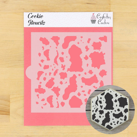 Cowhide Print Cookie Stencil
