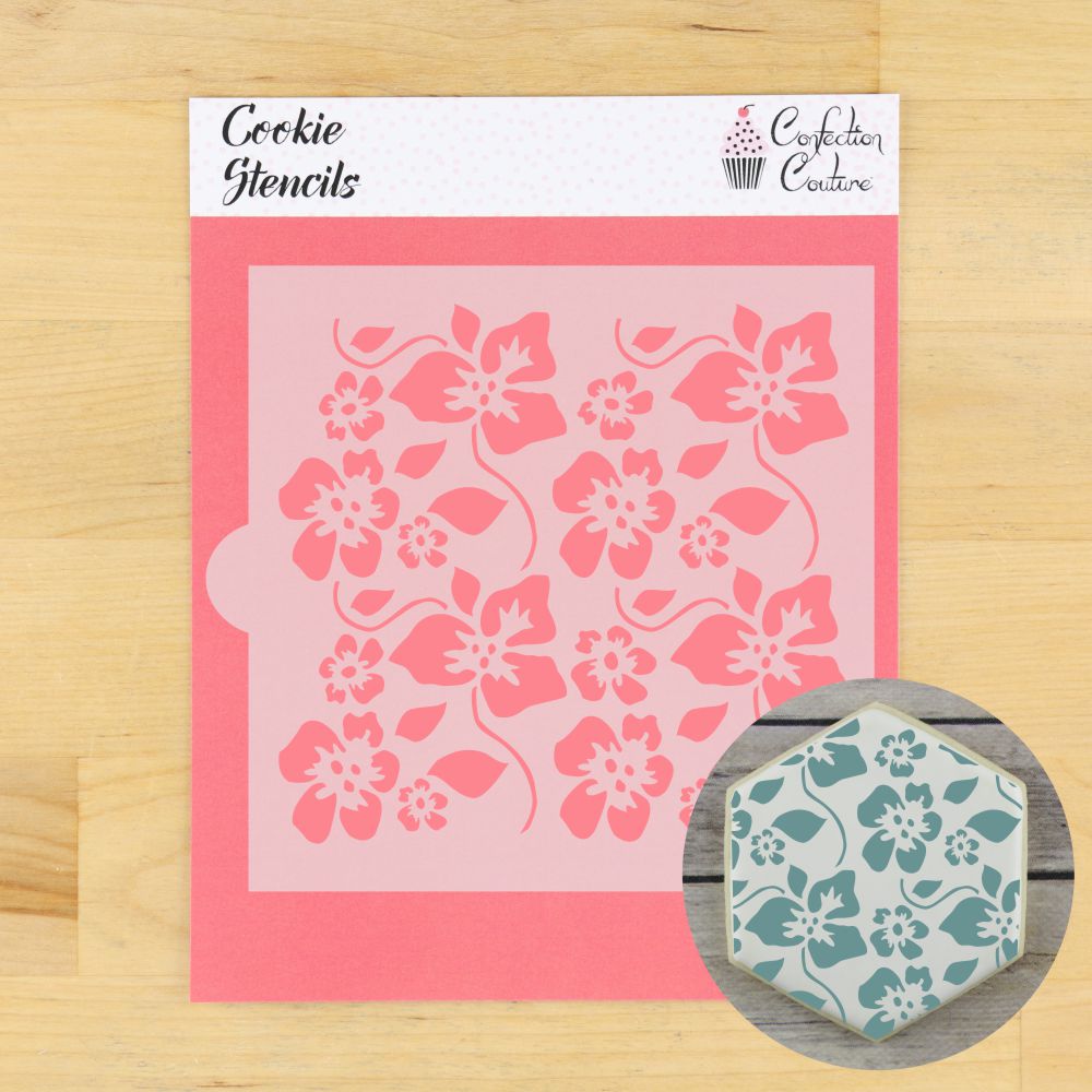 Tropical Background Cookie Stencil