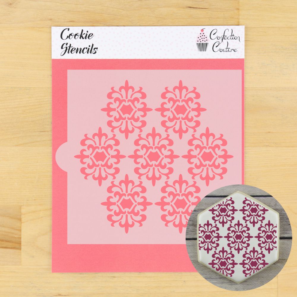 Modern Parisian Background Cookie Stencil