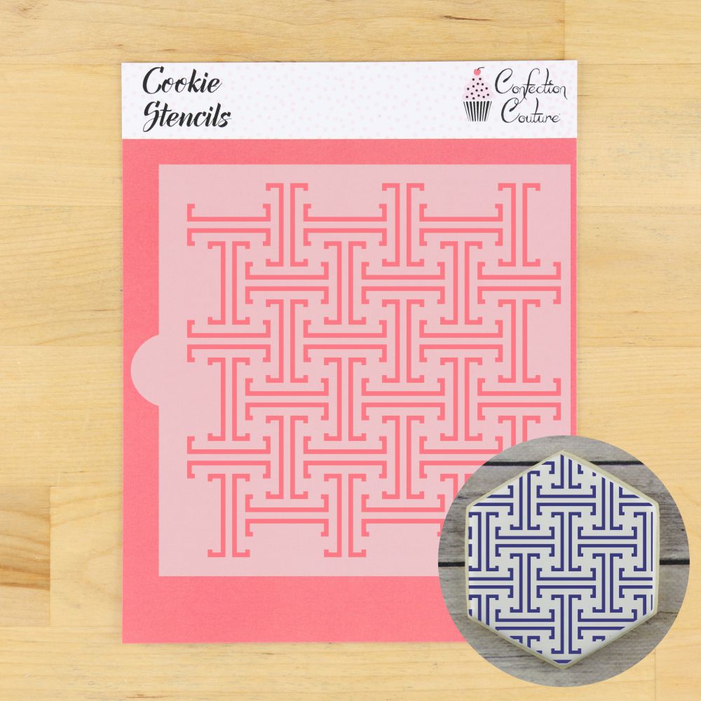 Greenwich Key Background Cookie Stencil