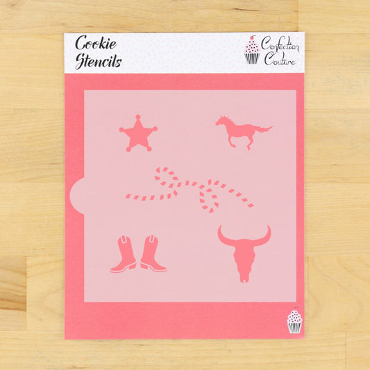 Cowboys Set Cookie Stencil