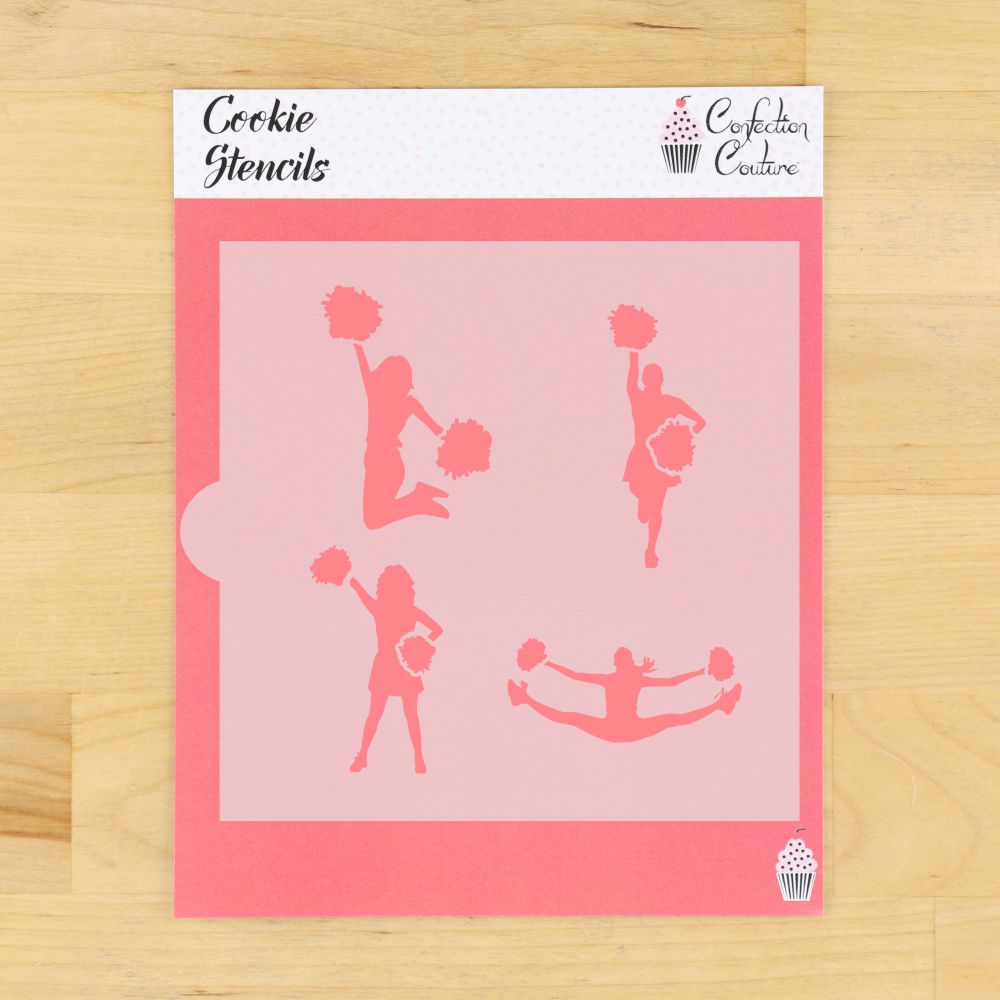 Cheerleading Cookie Stencil