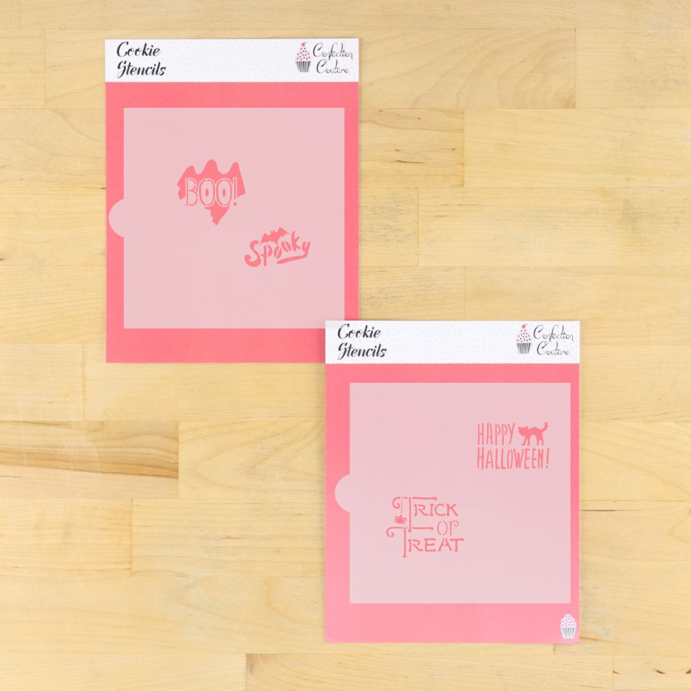 Halloween Messages Cookie Stencil 2 overlay