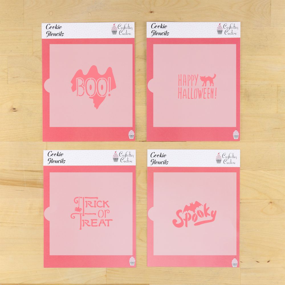 Halloween Messages Cookie Stencil 4 overlay
