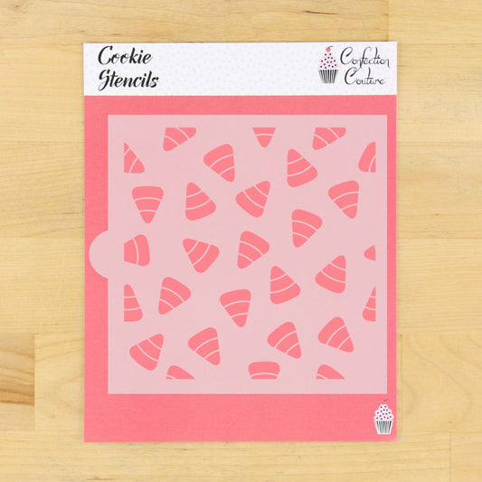 Halloween cookie stencil of candy corn