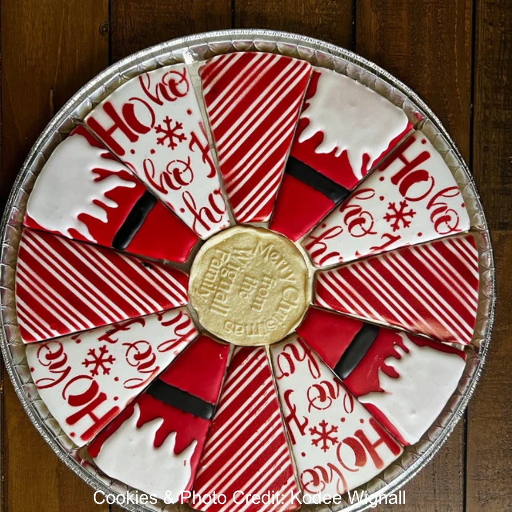 HO HO HO COOKIES AIRBRUSHED BY Kodee Wignall