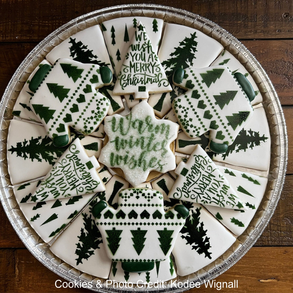 Holiday Fair Isle Cookie Stencil