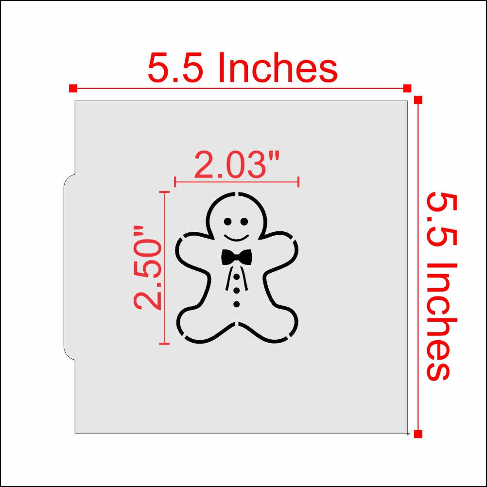 Gingerbread Paint Your Own Cookie Stencil