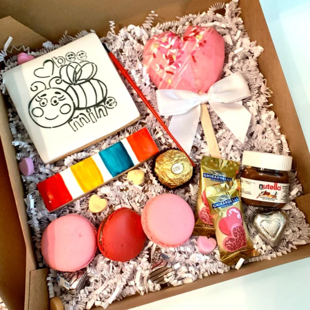 PYO Cookies decorated with Love Bug Paint Your Own Cookie Stencil by Jessica Rodriguez