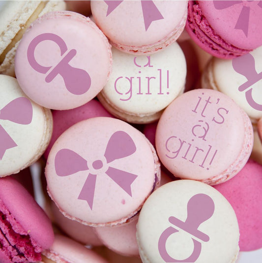 It's A Girl Round Cookie Stencil 3 Pc Set